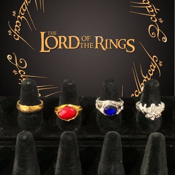 The Rings of Power: One Ring, Narya, Nenya, and Vilya — Forged From Shadows - Picture 1 of 14